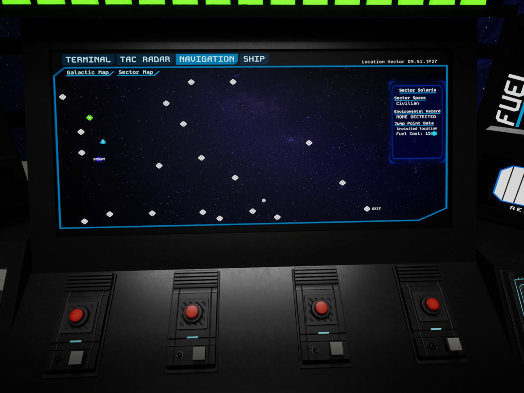 Gameplay screenshot from FTL Meets 3D project