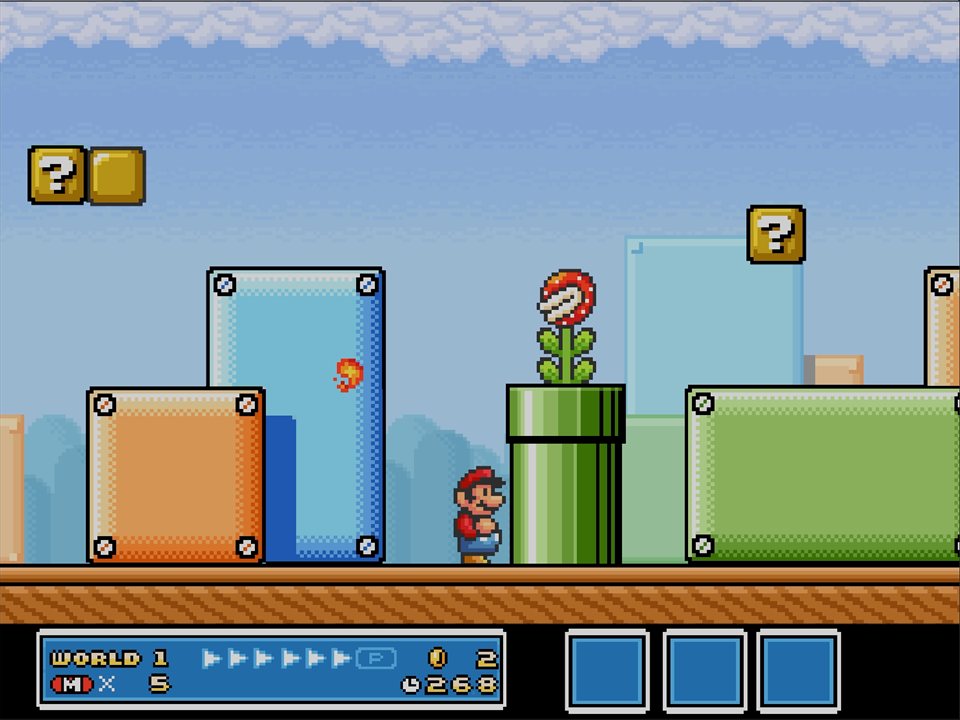 Gameplay screenshot from SMB3 Clone project